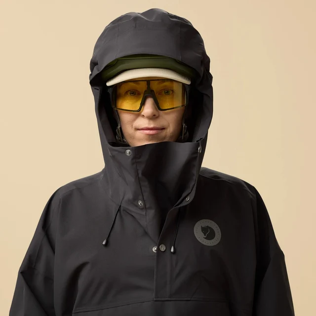 Fjellreven Hoja Rain Poncho Black, Str. L/XL 
