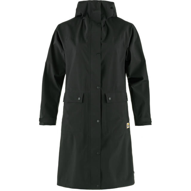 Fjällräven Vardag Rain Parka W Jakke Black, Str. XS 