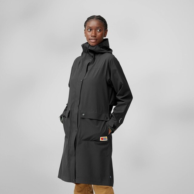 Fjällräven Vardag Rain Parka W Jakke Black, Str. XS 