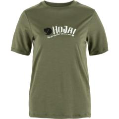 Fjällräven Hoja Wool T-Shirt W Laurel Green, Str. S