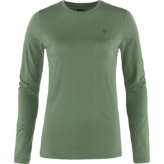 Fjällräven Abisko Wool LS W Undertrøye Patina Green, Str. L