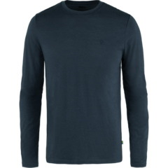 Fjällräven Abisko Wool LS Undertrøye Dark Navy, Str. S