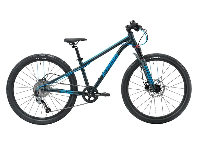 Frog Bikes MTB 62 - 24" Barnesykkel Neon Blue, 8-10 år, 9 gir, 11 kg 