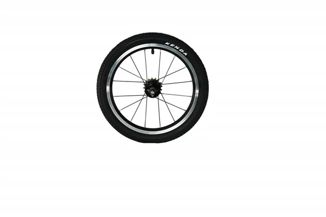 Frog Bikes 40/43 14" Bakhjul Sort, Sorte eiker 