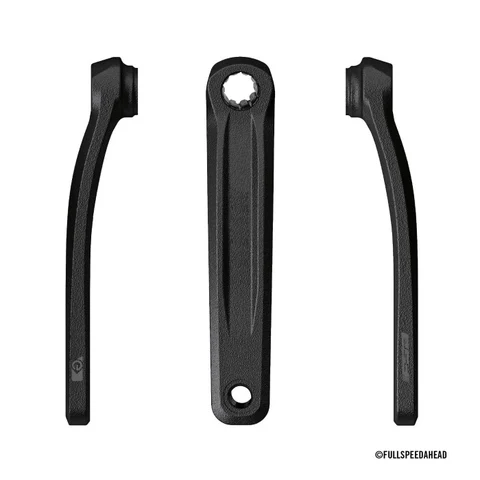 FSA E-Bike ISIS Kranksett Sort/Gr&#229;, 155 mm