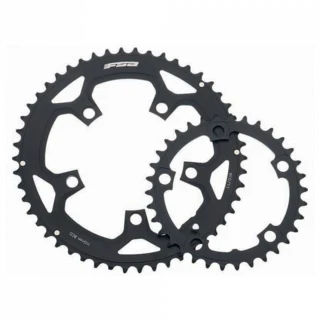 FSA Alloy 39T Drev Sort, 2x, 39T, 130 BCD, 5 hull