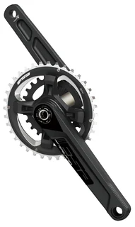 FSA Afterburner Modular Dobbel Kranksett Sort, 175 mm, 36/26T