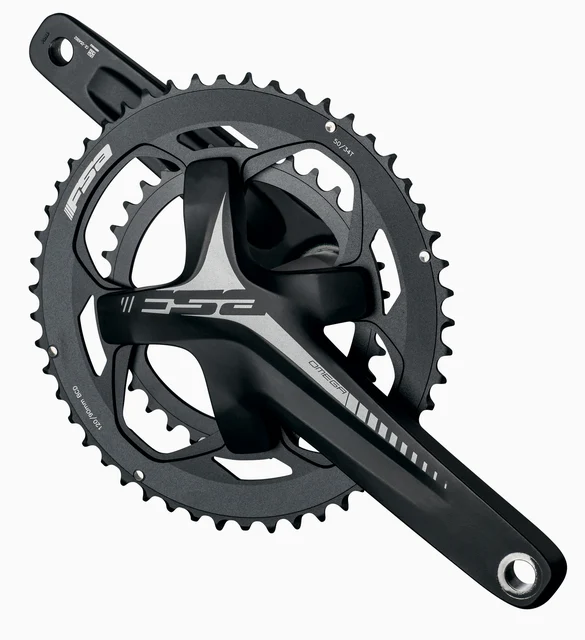 FSA Omega 50/34T Vevparti Svart, 2x10/11 växlar, MegaExo, 1016 gr 