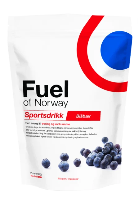 Fuel Of Norway Blåbær Sportsdrikk 500 gram 
