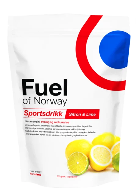 Fuel Of Norway Sitron & Lime Sportsdrikk 500 gram 