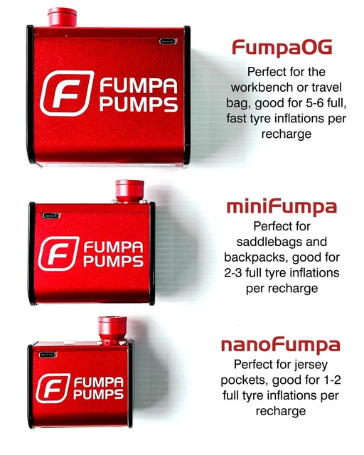 Fumpa OG Elektrisk Sykkelpumpe Elektrisk Minipumpe, 8,3 bar, 360g 
