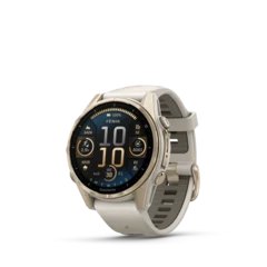 Garmin Fenix 8 AMOLED 43mm GPS Klokke Soft Gold/Dark Sand Band