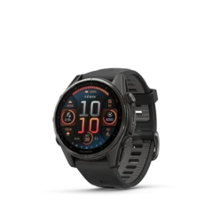 Garmin Fenix 8 AMOLED 43mm GPS Klokke Carbon Grey Ti/Pebble Grey Band