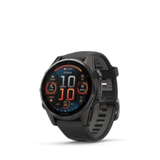 Garmin Fenix 8 AMOLED 43mm GPS Klokke Krystallklar AMOLED-skjerm