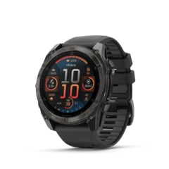 Garmin Fenix 8 AMOLED 51mm GPS Klokke Carbon Grey Ti/Pebble Grey Band
