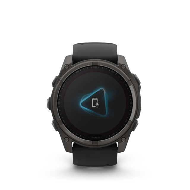 Garmin Fenix 8 Solar 51mm GPS Klokke Carbon Grey Ti/Pebble Grey Band 