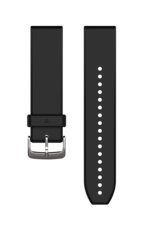 Garmin QuickFit 22 Silikon Klockarmband Svart/silverfärgat silikon