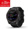 Garmin Fenix 7X Sapphire Solar Klocka Carbon Gray Ti med Silicone Band