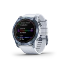 Garmin Fenix 7X Sapphire Solar Klocka B-Varo,Mineral Blue Ti med Silicone Band