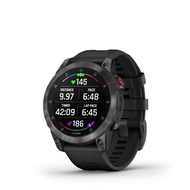 Garmin EPIX 2 Sapphire Klocka Black med Black Band 