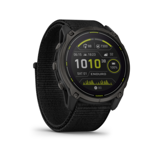 Garmin Enduro 3 GPS Sportsklokke Carbon Grey DLC Ti/Black Sport Band