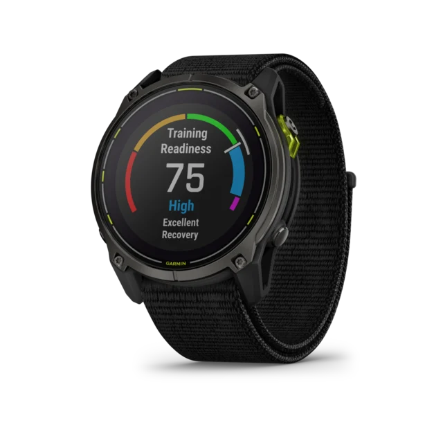 Garmin Enduro 3 GPS Sportsklokke Carbon Grey DLC Ti/Black Sport Band 