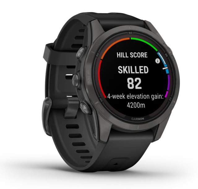 Garmin Fenix 7S Pro Sapphire Solar 42 mm, Carbon Gray, Smartklokke 
