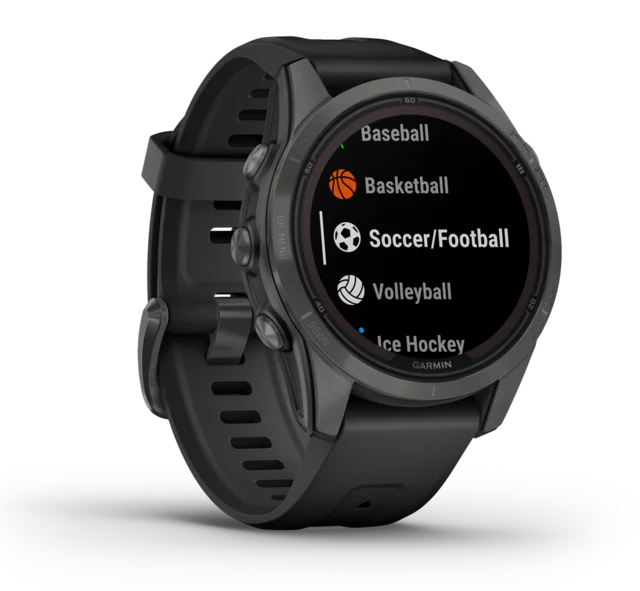 Garmin Fenix 7S Pro Sapphire Solar 42 mm, Carbon Gray, Smartklokke 