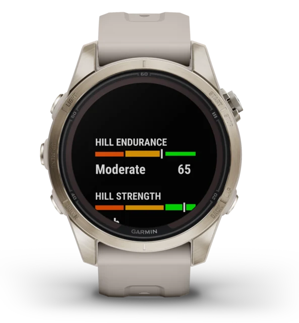 Garmin Fenix 7S Pro Sapphire Solar 42 mm, Soft Gold, Smartklokke 