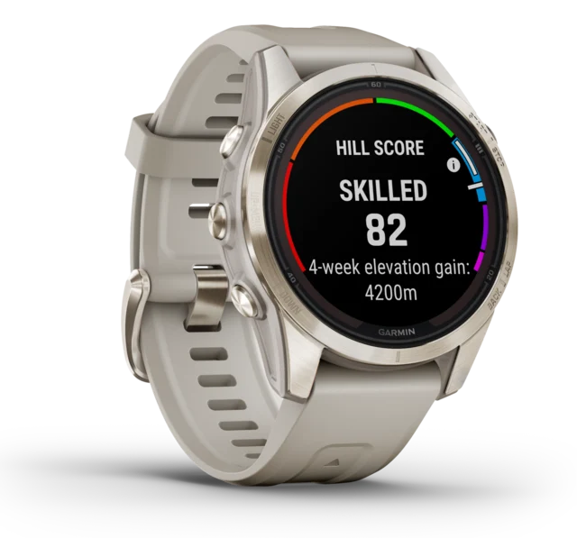 Garmin Fenix 7S Pro Sapphire Solar 42 mm, Soft Gold, Smartklokke 