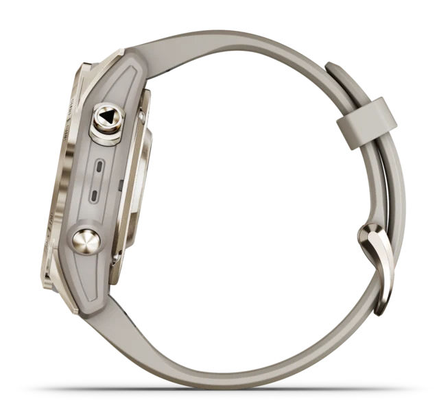 Garmin Fenix 7S Pro Sapphire Solar 42 mm, Soft Gold, Smartklokke 
