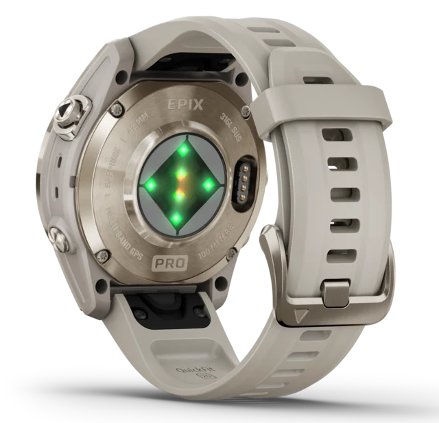 Garmin Epix Pro Gen 2 Sapphire 42 mm, Soft Gold, Amoled, Smartklokke 