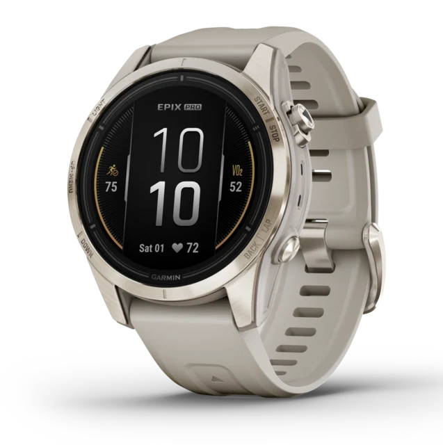 Garmin Epix Pro Gen 2 Sapphire 42 mm, Soft Gold, Amoled, Smartklokke 