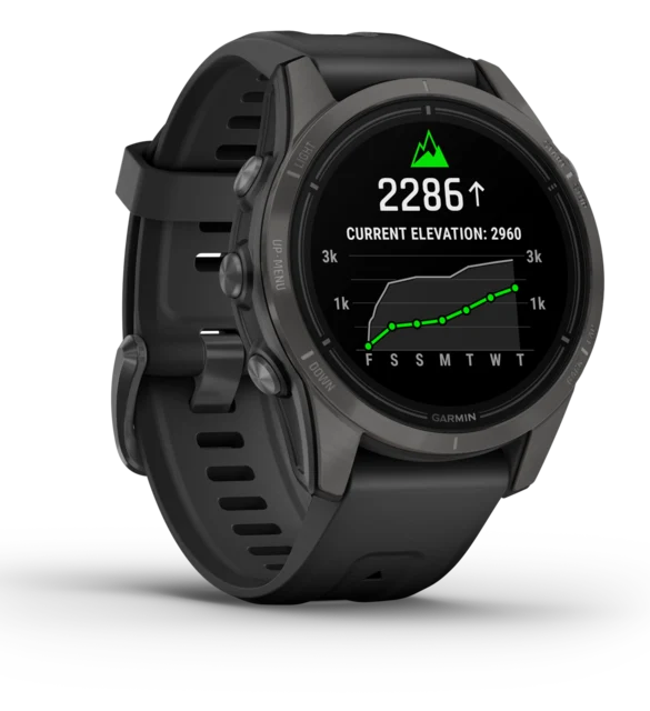 Garmin Epix Pro Gen 2 Sapphire 42 mm, Carbon Gray, Amoled, Smartklokke 