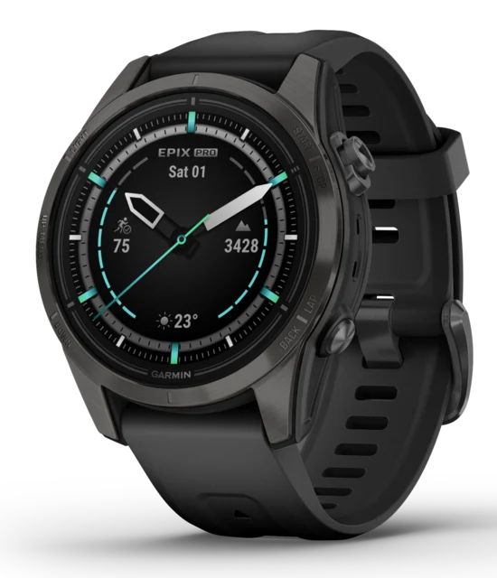 Garmin Epix Pro Gen 2 Sapphire 42 mm, Carbon Gray, Amoled, Smartklokke 