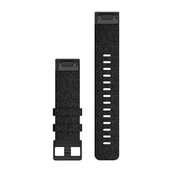 Garmin QuickFit 22 Nylon Klokkerem Sort, Nylon 