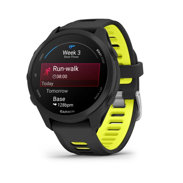 Garmin Forerunner 170 GPS Klokke Black/Amp Yellow 