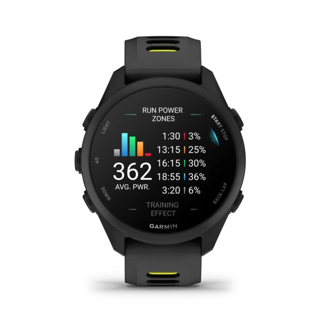 Garmin Forerunner 170 GPS Klokke Black/Amp Yellow 