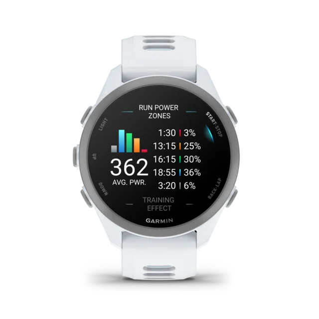 Garmin Forerunner 170 GPS Klokke Whitestone/Cloud Blue 