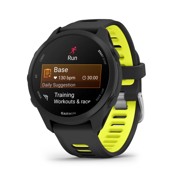 Garmin Forerunner 170 Music GPS Klokke Black/Amp Yellow 