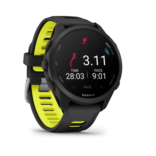 Garmin Forerunner 170 Music GPS Klokke Black/Amp Yellow 