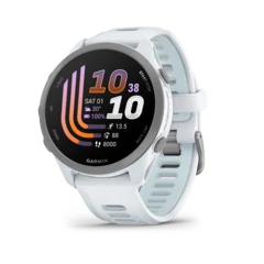 Garmin Forerunner 170 Music GPS Klokke Whitestone/Cloud Blue