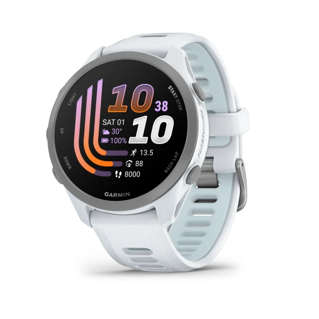 Garmin Forerunner 170 Music GPS Klokke Whitestone/Cloud Blue 