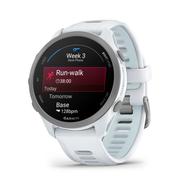 Garmin Forerunner 170 Music GPS Klokke Whitestone/Cloud Blue 