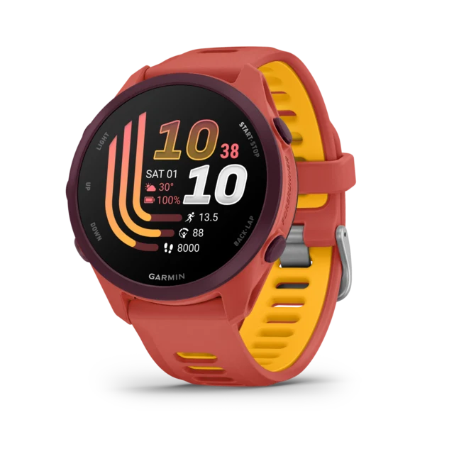 Garmin Forerunner 170 Music GPS Klokke Red Pink/Mango 