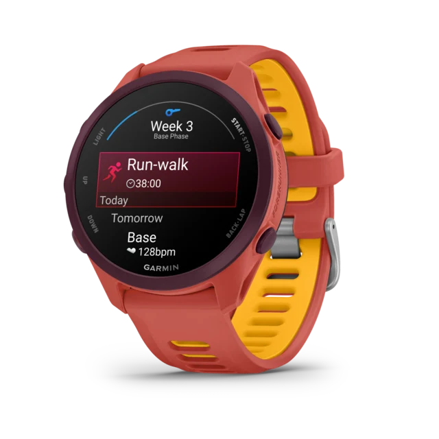 Garmin Forerunner 170 Music GPS Klokke Red Pink/Mango 