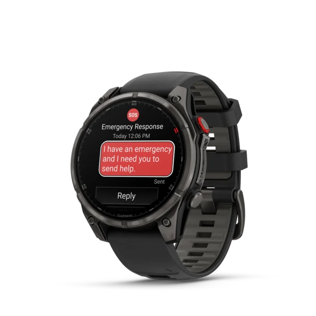 Garmin Fenix 8 PRO 47mm LTE GPS Klokke Sapphire, Karbongrå DLC-titan 