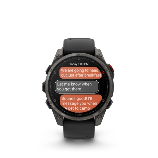 Garmin Fenix 8 PRO 47mm LTE GPS Klokke Sapphire, Karbongrå DLC-titan 