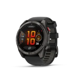 Garmin Fenix 8 PRO 51mm LTE GPS Klokke Sapphire, Karbongr&#229; DLC-titan