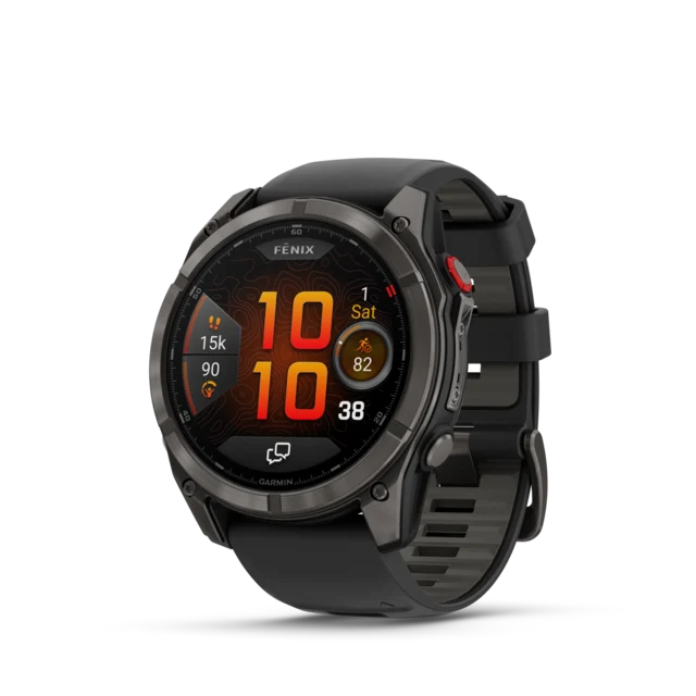 Garmin Fenix 8 PRO 51mm LTE GPS Klokke Sapphire, Karbongrå DLC-titan 